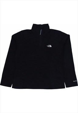 The North Face 90's Spellout Quarter Zip Fleece Medium Black