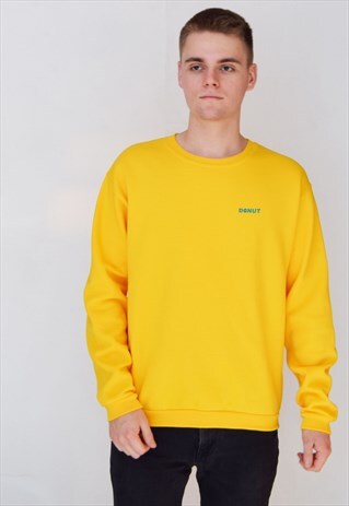 YELLOW DONUT (BLUE) SWEATSHIRT