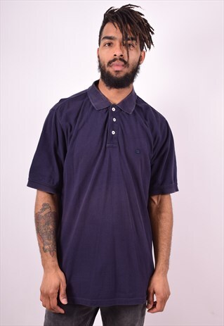 FILA MENS VINTAGE POLO SHIRT XXL BLUE 90'S