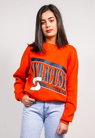 VINTAGE 90'S SYRACUSE COLLEGE USA BASKETBALL SWEATSHIRT