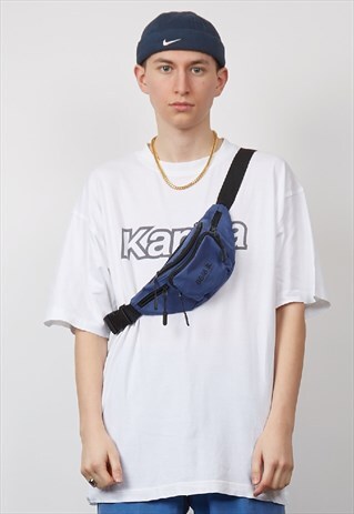 VINTAGE 90'S THE OUTDOOR COMPANY BLUE BUM BAG