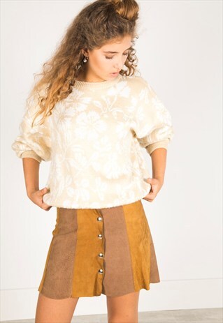 VINTAGE 80S CASUAL KNIT JUMPER / R02343