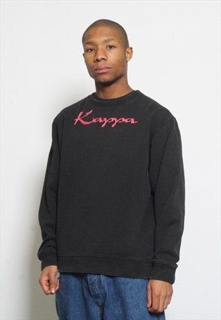 VINTAGE KAPPA SWEATSHIRT BLACK