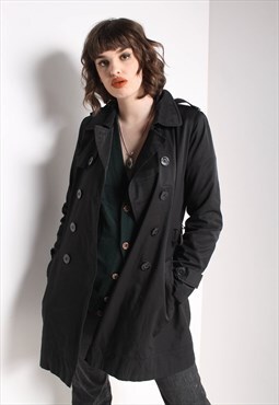 Vintage DKNY Pea Coat Jacket Black