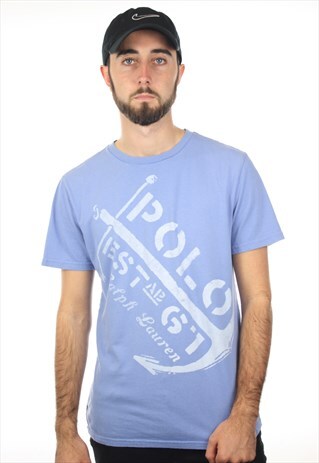 VINTAGE RALPH LAUREN GRAPHIC T SHIRT TEE
