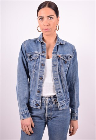 LEVI'S WOMENS VINTAGE DENIM JACKET SMALL BLUE 90'S