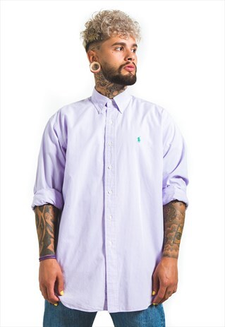 VINTAGE 80S CLASSIC POLO RALPH LAUREN SHIRT/ S5239