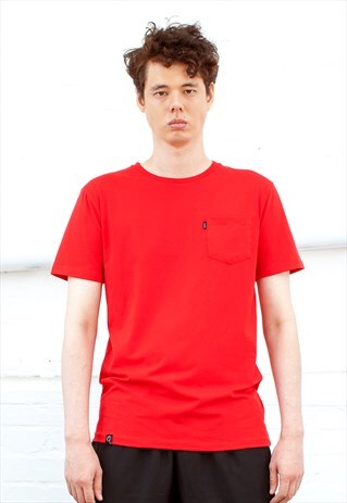CREW NECK STREETWEAR POCKET T-SHIRT