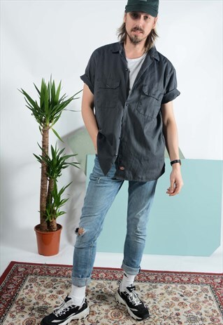 DICKIES WORKWEAR SHIRT IN GREY
