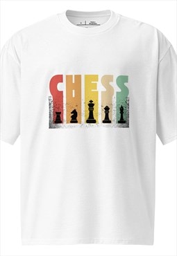 Oversized heavyweight t-shirt (Chess)