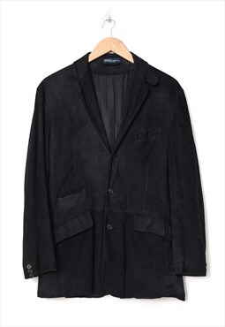 Vintage POLO RALPH LAUREN Blazer Coat Jacket Leather Suede