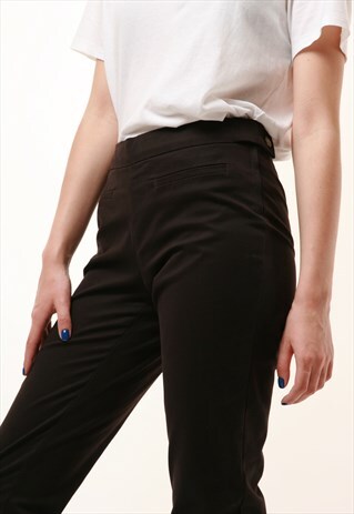 90S VINTAGE MAX MARA STUDIO BROWN SKINNY TROUSERS 917