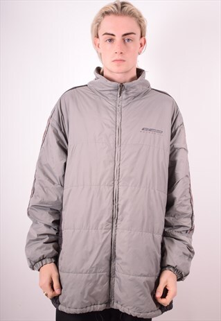 REEBOK MENS VINTAGE PADDED JACKET XL GREY 90S