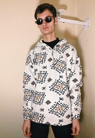 VINTAGE ABSTRACT PATTERNED HOODY