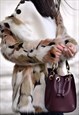 MIXED FAUX FUR COAT