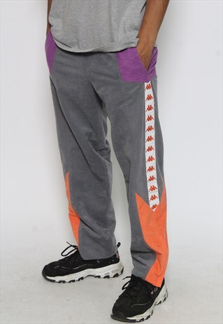 VINTAGE KAPPA VELOUR TRACK BOTTOMS