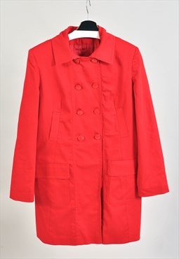 Vintage 90s pea coat in red