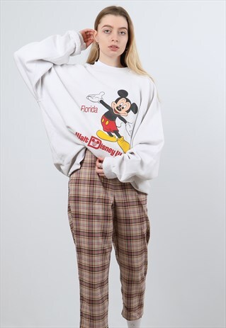 DISNEY WHITE XL PRINTED SWEATSHIRT