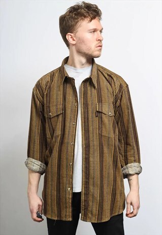 VINTAGE CORDUROY CORD SHIRT
