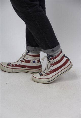 VINTAGE CONVERSE PATTERNED TRAINERS
