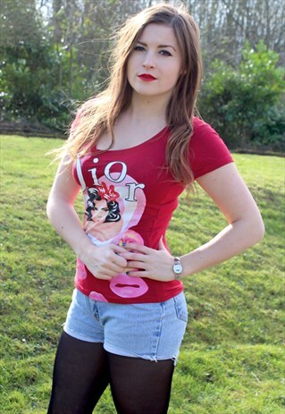 VINTAGE RETRO CHRISTIAN DIOR T-SHIRT - SIZE 8/10