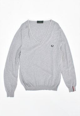 Vintage 90's Fred Perry Jumper Sweater Grey