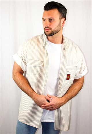 VINTAGE OVERSIZED STRIPED SHIRT