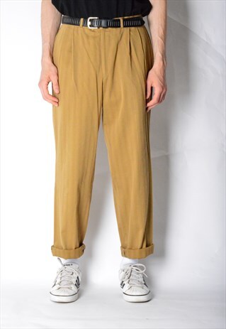VINTAGE 90S CAMEL STRIPED PANTS