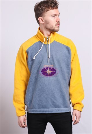 VINTAGE HALF ZIP FLEECE TOP
