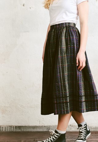 VINTAGE 80S BOHO GYPSY SKIRT
