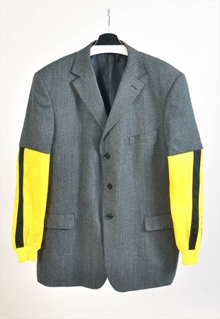 Vintage 00s reworked wool blazer jacket