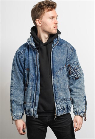 VINTAGE BLANKET LINED DENIM JACKET