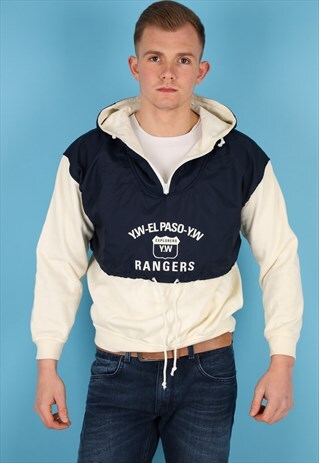 VINTAGE USA FLAG HOODIE IN MULTI NH119