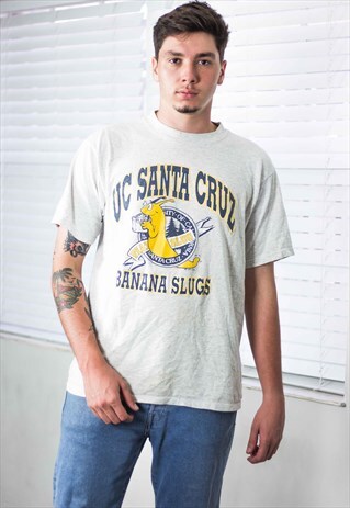 VINTAGE UNIVERSITY T-SHIRT LOGO 90S L 7.8