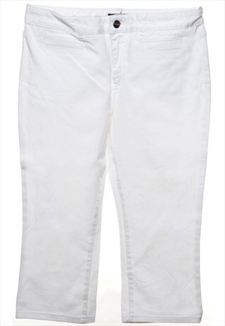 WHITE TAPERED JEANS - W32