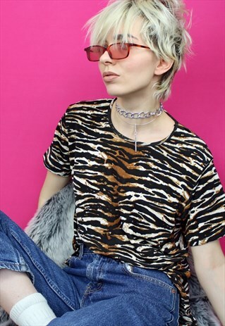 TIGER PRINT T-SHIRT
