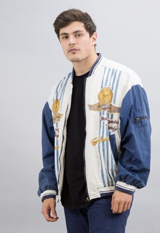 VINTAGE 90'S PRINTED BOMBER