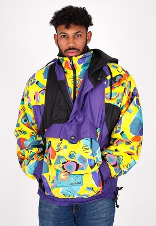VINTAGE SKI PATTERN JACKET NJ882