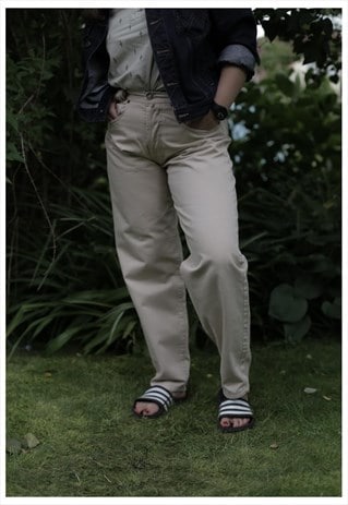 VINTAGE 80'S BEIGE JEANS
