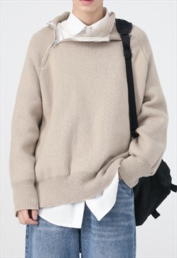 Men's zippered knitted sweater A VOL.2