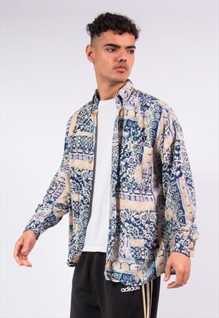 VINTAGE 90'S CRAZY PATTERN SHIRT