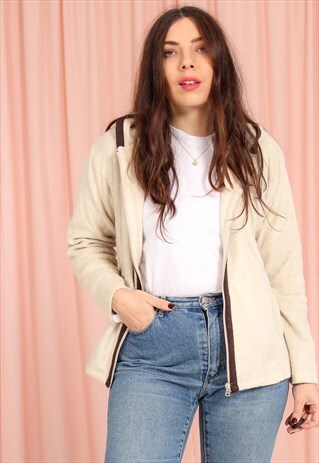 VINTAGE 90S FILA BEIGE FLEECE