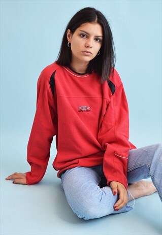 90'S RETRO UMBRO ATHLEISURE SPORTS OVERSIZED SWEATSHIRT TOP