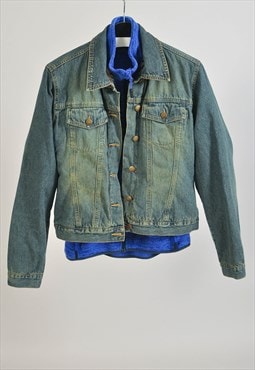 Vintage 00s shearling denim jacket