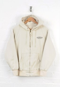 Vintage Workwear Active Jacket Hooded Insulated White XS
