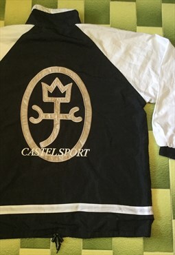 CASTELBAJAC Sport Full Zip Windbreaker Jacket Big Sewn logo