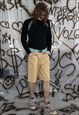 VINTAGE 90'S CLASSIC CHINO SHORTS IN BUTTERMILK YELLOW