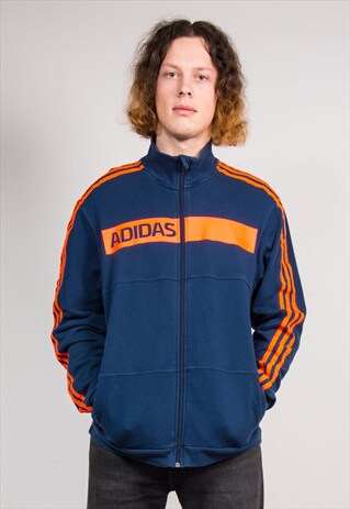 90'S VINTAGE ADIDAS BLUE TRACKSUIT JACKET