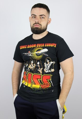 VINTAGE KISS SONIC BOOM OVER EUROPE TOUR T-SHIRT