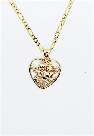 TWO ANGELS NECKLACE